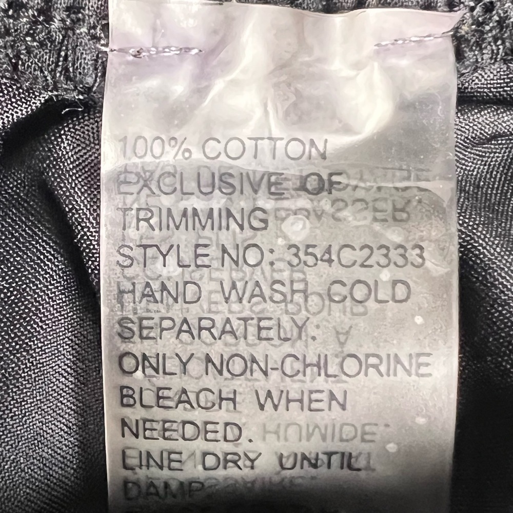 Peter Nygard 100% Cotton Black Bell Skirt, Multi-Tier, Tear Drop Embroidery, 2X - Picture 6 of 6